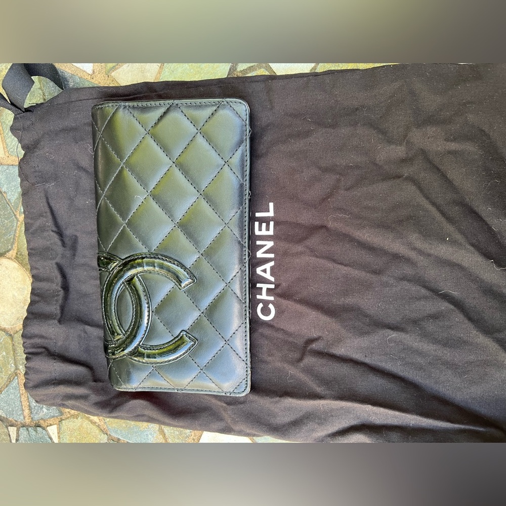 Chanel vintage cambon long wallet quilted leather cc - Picture 2 of 10